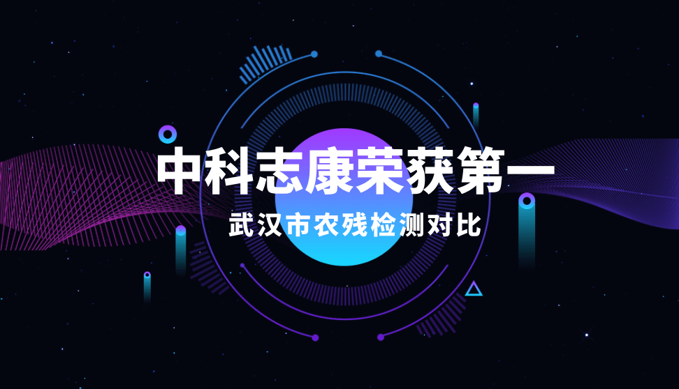 中科志康在農殘檢測比對實驗中取得第一